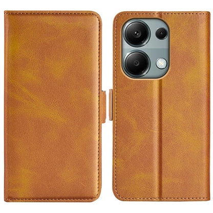 For Xiaomi Redmi Note 13 Pro 4G / Poco M6 Pro 4G Leather Wallet Phone Case Dual Magnetic Clasp