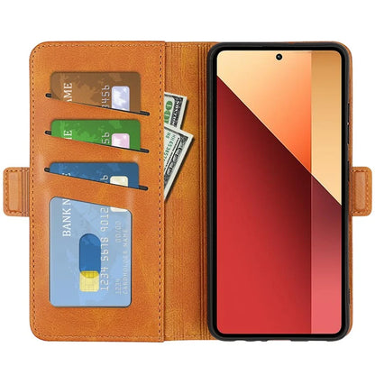 For Xiaomi Redmi Note 13 Pro 4G / Poco M6 Pro 4G Leather Wallet Phone Case Dual Magnetic Clasp