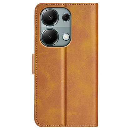 For Xiaomi Redmi Note 13 Pro 4G / Poco M6 Pro 4G Leather Wallet Phone Case Dual Magnetic Clasp