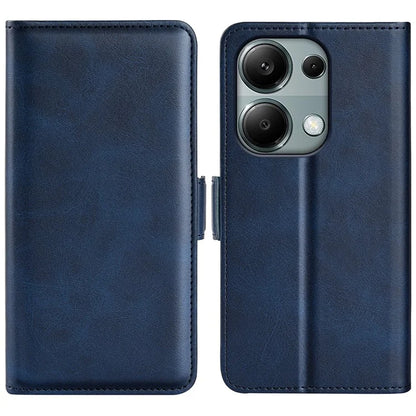 For Xiaomi Redmi Note 13 Pro 4G / Poco M6 Pro 4G Leather Wallet Phone Case Dual Magnetic Clasp