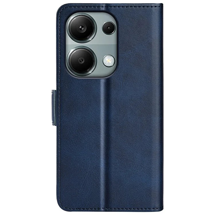 For Xiaomi Redmi Note 13 Pro 4G / Poco M6 Pro 4G Leather Wallet Phone Case Dual Magnetic Clasp