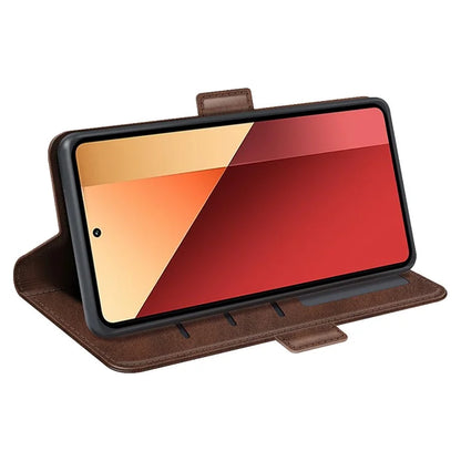 For Xiaomi Redmi Note 13 Pro 4G / Poco M6 Pro 4G Leather Wallet Phone Case Dual Magnetic Clasp