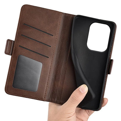 For Xiaomi Redmi Note 13 Pro 4G / Poco M6 Pro 4G Leather Wallet Phone Case Dual Magnetic Clasp