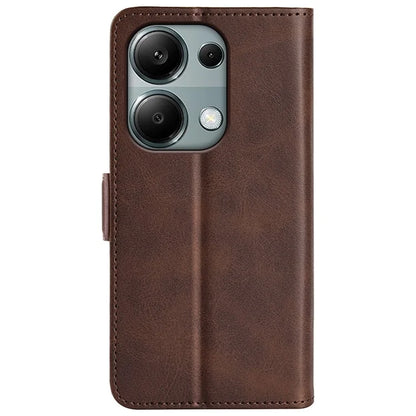 For Xiaomi Redmi Note 13 Pro 4G / Poco M6 Pro 4G Leather Wallet Phone Case Dual Magnetic Clasp