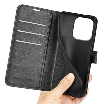 For Xiaomi Redmi Note 13 4G Phone Case Wallet Litchi Texture Leather Flip Cover