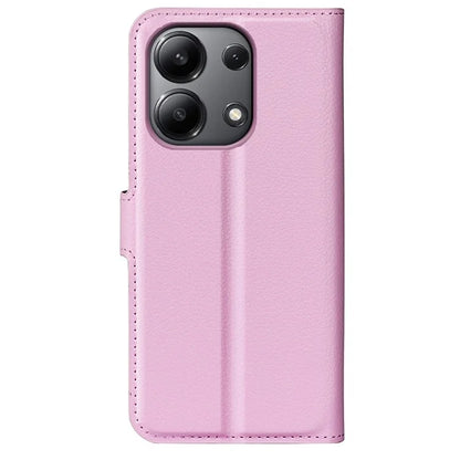 For Xiaomi Redmi Note 13 4G Phone Case Wallet Litchi Texture Leather Flip Cover