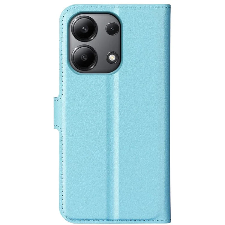 For Xiaomi Redmi Note 13 4G Phone Case Wallet Litchi Texture Leather Flip Cover
