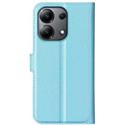 For Xiaomi Redmi Note 13 4G Phone Case Wallet Litchi Texture Leather Flip Cover