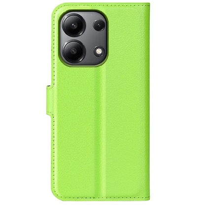 For Xiaomi Redmi Note 13 4G Phone Case Wallet Litchi Texture Leather Flip Cover