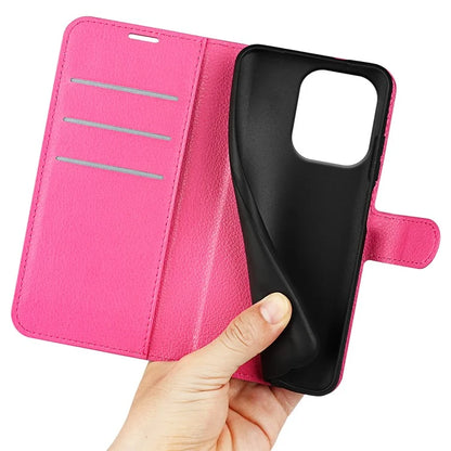 For Xiaomi Redmi Note 13 4G Phone Case Wallet Litchi Texture Leather Flip Cover