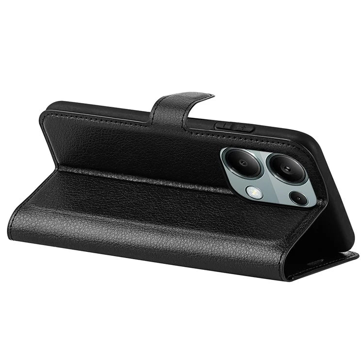 For Xiaomi Redmi Note 13 Pro 4G / Poco M6 Pro 4G Case Litchi Texture Leather Phone Cover with Wallet