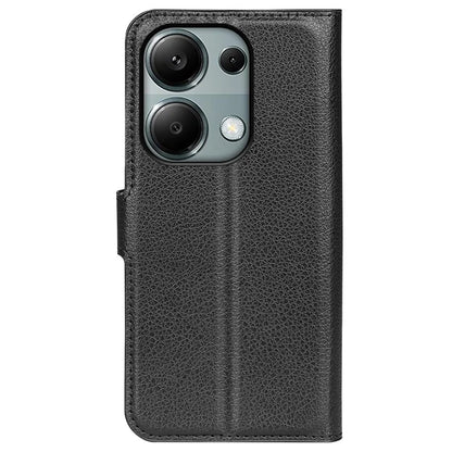 For Xiaomi Redmi Note 13 Pro 4G / Poco M6 Pro 4G Case Litchi Texture Leather Phone Cover with Wallet