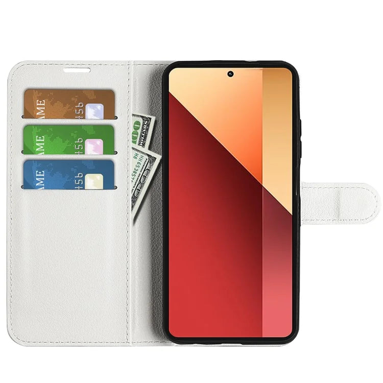 For Xiaomi Redmi Note 13 Pro 4G / Poco M6 Pro 4G Case Litchi Texture Leather Phone Cover with Wallet
