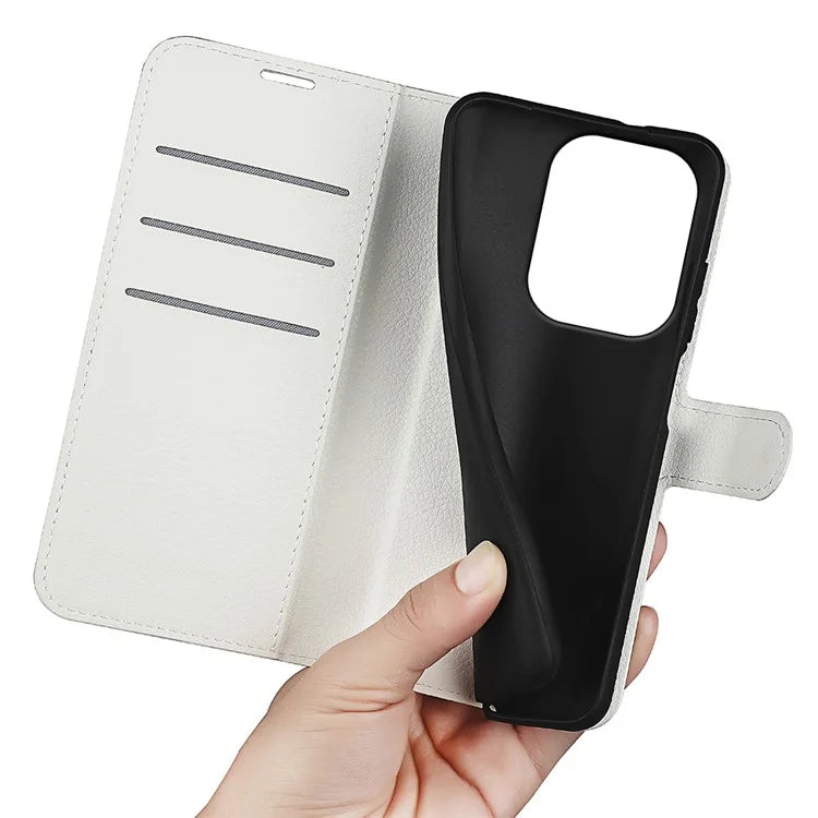 For Xiaomi Redmi Note 13 Pro 4G / Poco M6 Pro 4G Case Litchi Texture Leather Phone Cover with Wallet