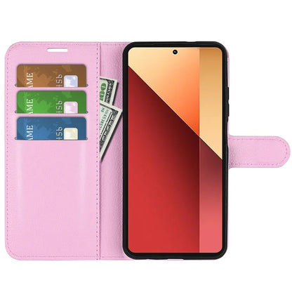 For Xiaomi Redmi Note 13 Pro 4G / Poco M6 Pro 4G Case Litchi Texture Leather Phone Cover with Wallet