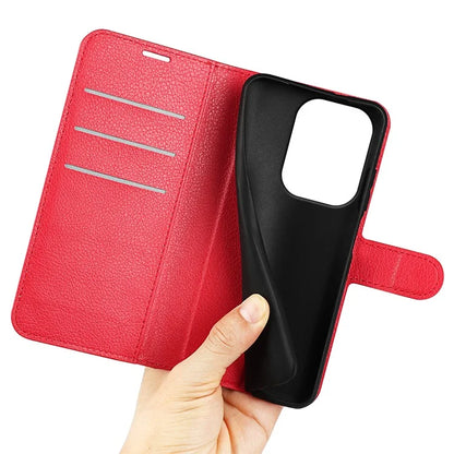 For Xiaomi Redmi Note 13 Pro 4G / Poco M6 Pro 4G Case Litchi Texture Leather Phone Cover with Wallet