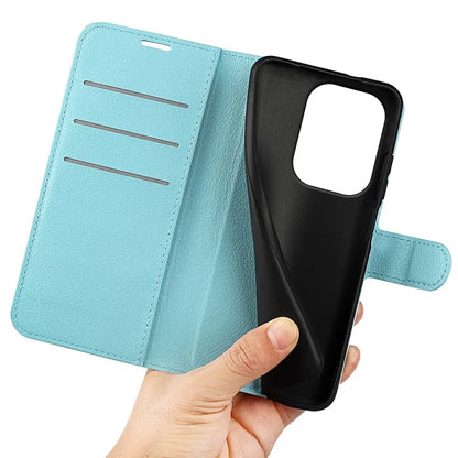 For Xiaomi Redmi Note 13 Pro 4G / Poco M6 Pro 4G Case Litchi Texture Leather Phone Cover with Wallet