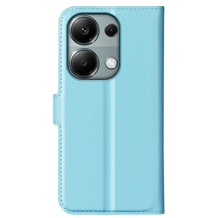 For Xiaomi Redmi Note 13 Pro 4G / Poco M6 Pro 4G Case Litchi Texture Leather Phone Cover with Wallet