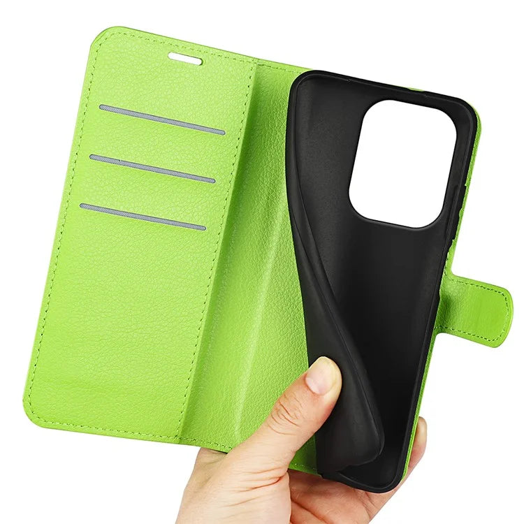 For Xiaomi Redmi Note 13 Pro 4G / Poco M6 Pro 4G Case Litchi Texture Leather Phone Cover with Wallet