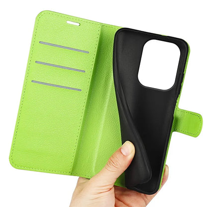For Xiaomi Redmi Note 13 Pro 4G / Poco M6 Pro 4G Case Litchi Texture Leather Phone Cover with Wallet