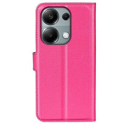For Xiaomi Redmi Note 13 Pro 4G / Poco M6 Pro 4G Case Litchi Texture Leather Phone Cover with Wallet