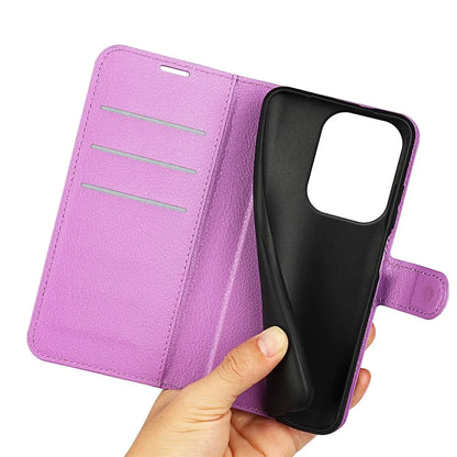 For Xiaomi Redmi Note 13 Pro 4G / Poco M6 Pro 4G Case Litchi Texture Leather Phone Cover with Wallet
