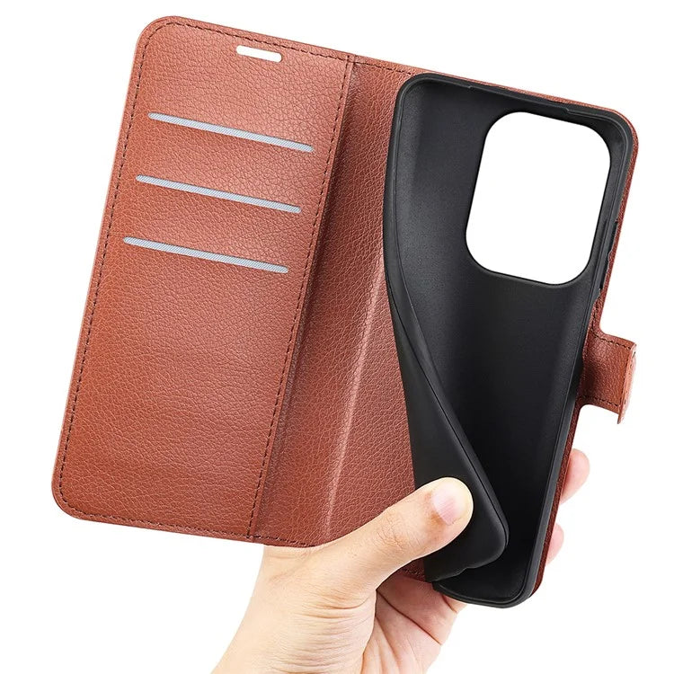 For Xiaomi Redmi Note 13 Pro 4G / Poco M6 Pro 4G Case Litchi Texture Leather Phone Cover with Wallet