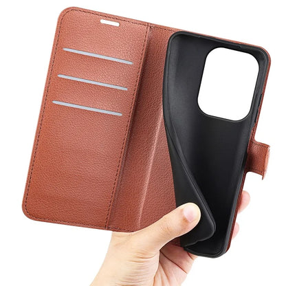 For Xiaomi Redmi Note 13 Pro 4G / Poco M6 Pro 4G Case Litchi Texture Leather Phone Cover with Wallet