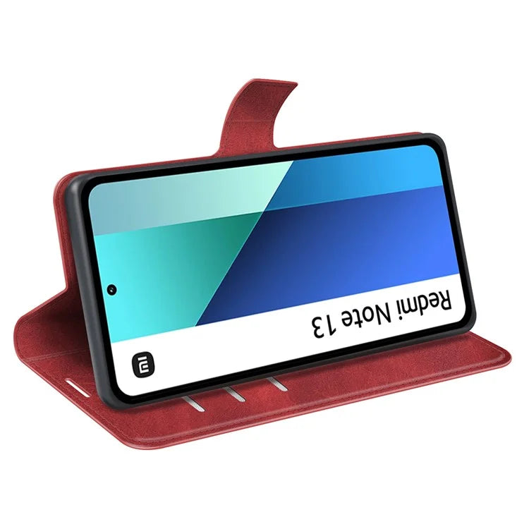 For Xiaomi Redmi Note 13 4G Leather Wallet Case Flip Phone Cover Magnetic Clasp