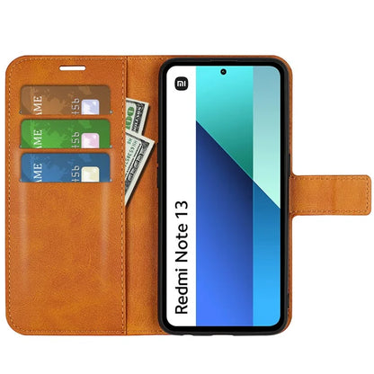 For Xiaomi Redmi Note 13 4G Leather Wallet Case Flip Phone Cover Magnetic Clasp