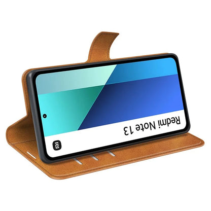 For Xiaomi Redmi Note 13 4G Leather Wallet Case Flip Phone Cover Magnetic Clasp