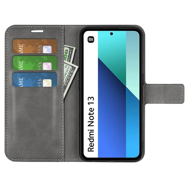 For Xiaomi Redmi Note 13 4G Leather Wallet Case Flip Phone Cover Magnetic Clasp