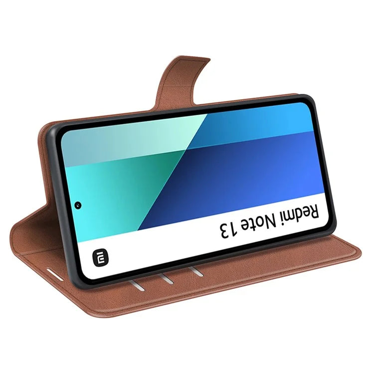 For Xiaomi Redmi Note 13 4G Leather Wallet Case Flip Phone Cover Magnetic Clasp
