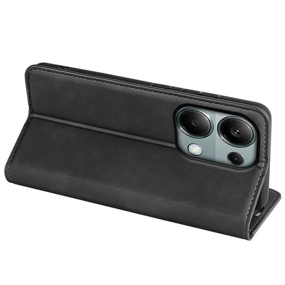 For Xiaomi Redmi Note 13 Pro 4G / Poco M6 Pro 4G Case Skin-Feel PU Leather Wallet Flip Phone Cover