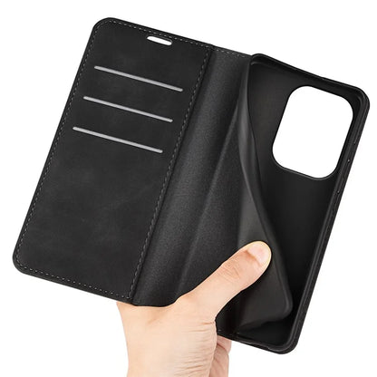 For Xiaomi Redmi Note 13 Pro 4G / Poco M6 Pro 4G Case Skin-Feel PU Leather Wallet Flip Phone Cover
