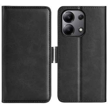 For Xiaomi Redmi Note 13 4G Cell Phone Case Dual Magnetic Clasp Leather Protective Cover