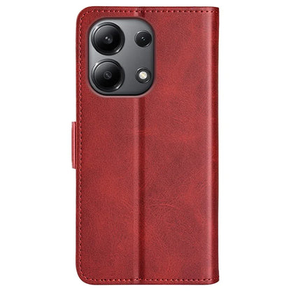 For Xiaomi Redmi Note 13 4G Cell Phone Case Dual Magnetic Clasp Leather Protective Cover