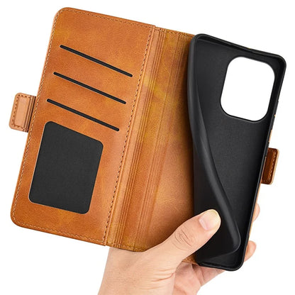 For Xiaomi Redmi Note 13 4G Cell Phone Case Dual Magnetic Clasp Leather Protective Cover