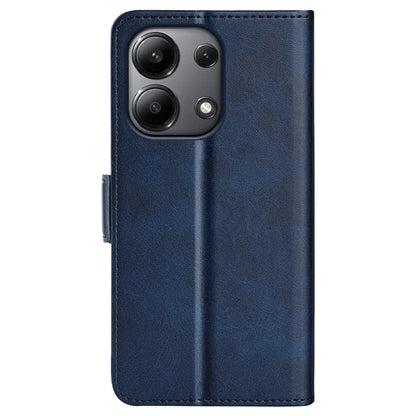 For Xiaomi Redmi Note 13 4G Cell Phone Case Dual Magnetic Clasp Leather Protective Cover