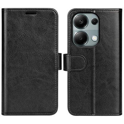 For Xiaomi Redmi Note 13 Pro 4G / Poco M6 Pro 4G Leather Flip Phone Case Crazy Horse Texture