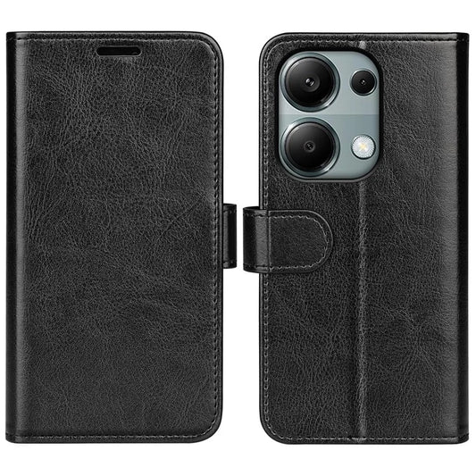 For Xiaomi Redmi Note 13 Pro 4G / Poco M6 Pro 4G Leather Flip Phone Case Crazy Horse Texture