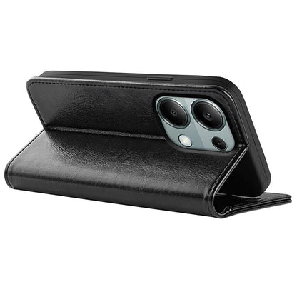 For Xiaomi Redmi Note 13 Pro 4G / Poco M6 Pro 4G Leather Flip Phone Case Crazy Horse Texture