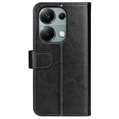 For Xiaomi Redmi Note 13 Pro 4G / Poco M6 Pro 4G Leather Flip Phone Case Crazy Horse Texture