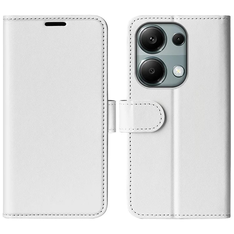 For Xiaomi Redmi Note 13 Pro 4G / Poco M6 Pro 4G Leather Flip Phone Case Crazy Horse Texture
