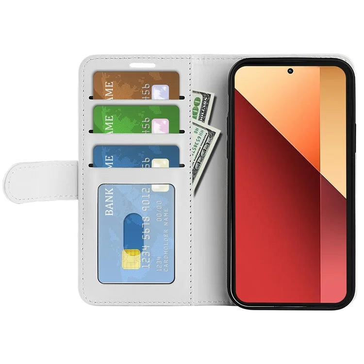For Xiaomi Redmi Note 13 Pro 4G / Poco M6 Pro 4G Leather Flip Phone Case Crazy Horse Texture