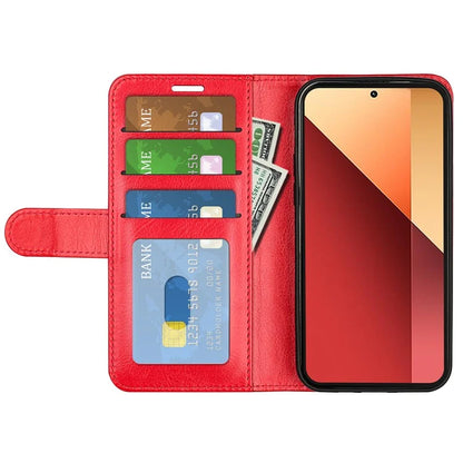 For Xiaomi Redmi Note 13 Pro 4G / Poco M6 Pro 4G Leather Flip Phone Case Crazy Horse Texture