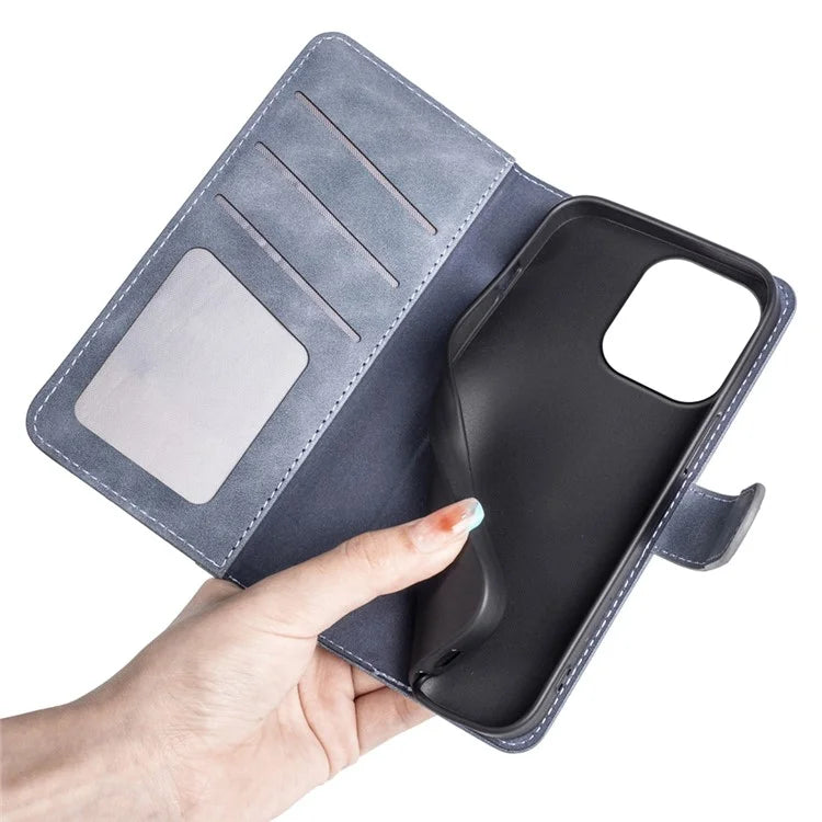 For Xiaomi Redmi Note 13 4G Case Leather Wallet Phone Cover Color Splicing