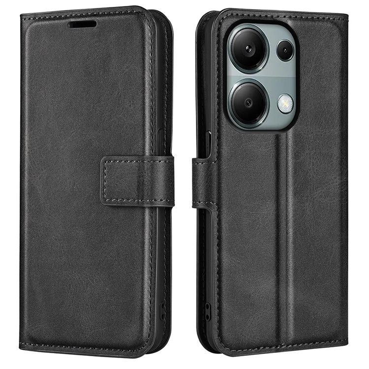 For Xiaomi Redmi Note 13 Pro 4G / Poco M6 Pro 4G Cover Magnetic Clasp PU Leather Folio Flip Phone Wallet Case