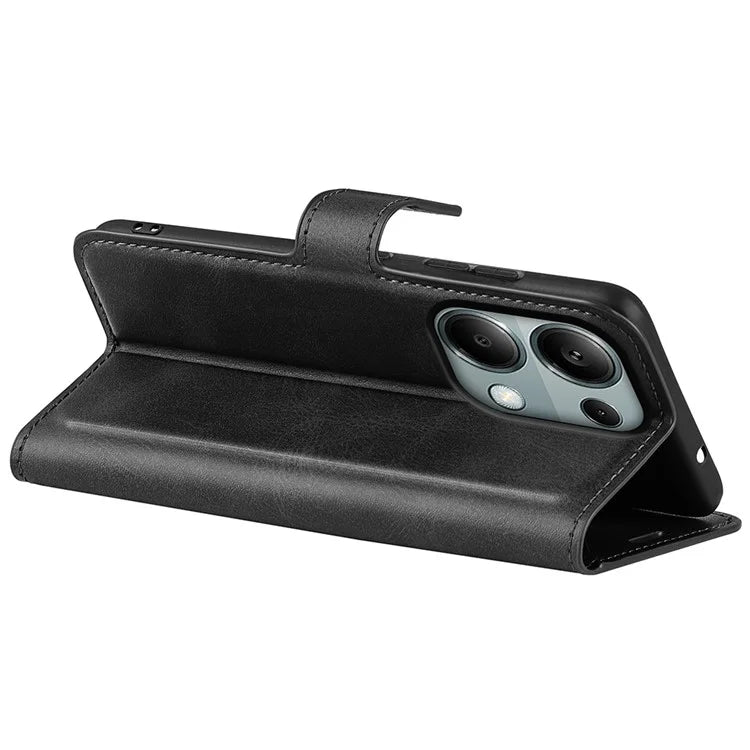 For Xiaomi Redmi Note 13 Pro 4G / Poco M6 Pro 4G Cover Magnetic Clasp PU Leather Folio Flip Phone Wallet Case