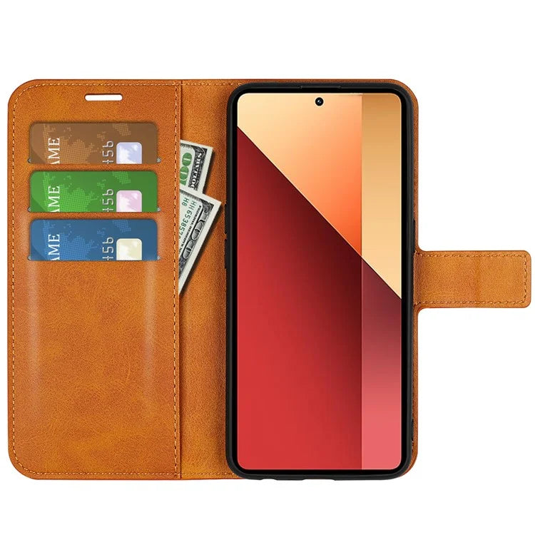 For Xiaomi Redmi Note 13 Pro 4G / Poco M6 Pro 4G Cover Magnetic Clasp PU Leather Folio Flip Phone Wallet Case